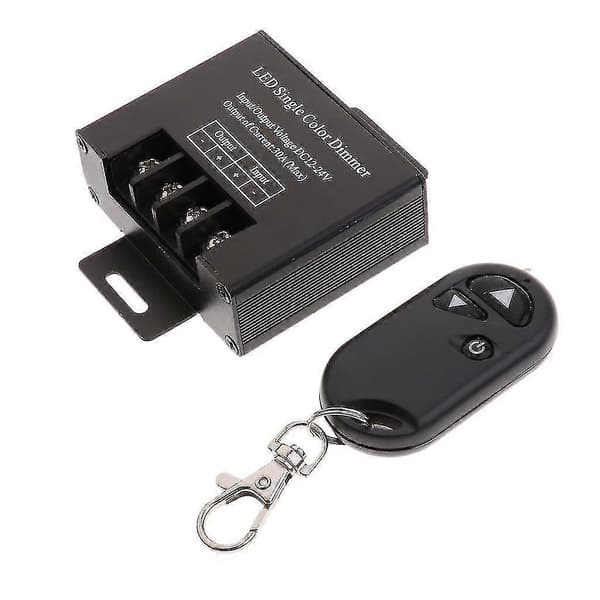 Rf 12v-24v 30a Led Lysdæmper Controller Til Led Enkeltfarvet Strip Lys+4key