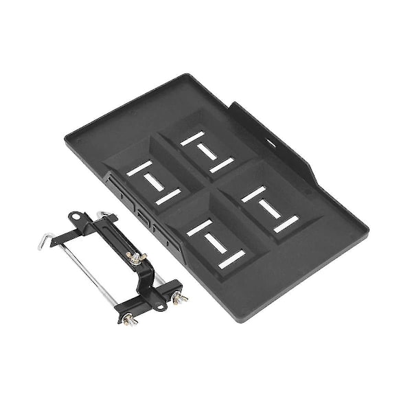 Universal justerbar sort batterifastspændeholder sæt sort robust stabil universel batteribakke