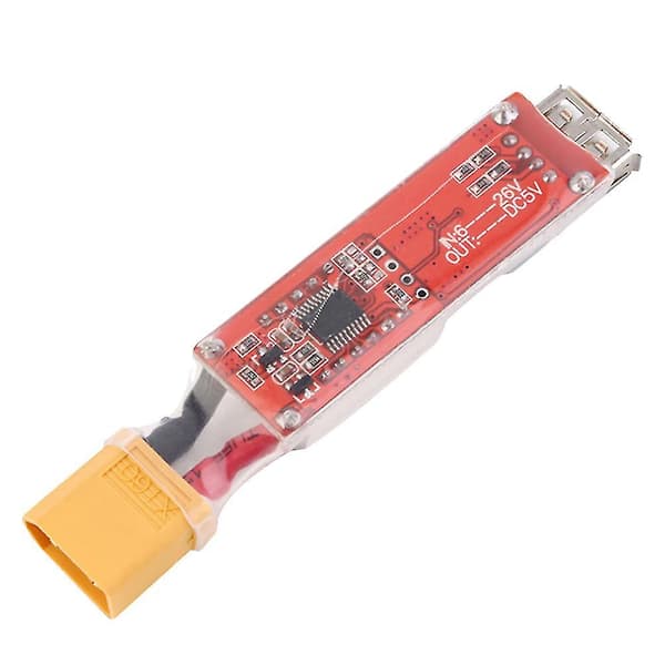 2s-6s litiumbatteriplugg til USB-laderkonverter med Vol