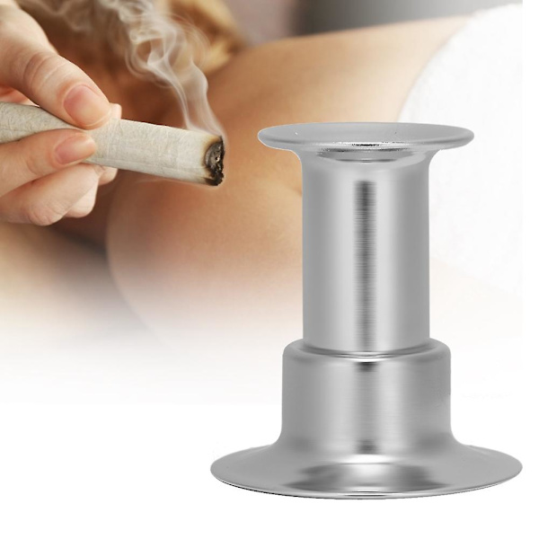 Rullhållare för moxibustion i rostfritt stål, rullhållare för moxastav, släckare 01#