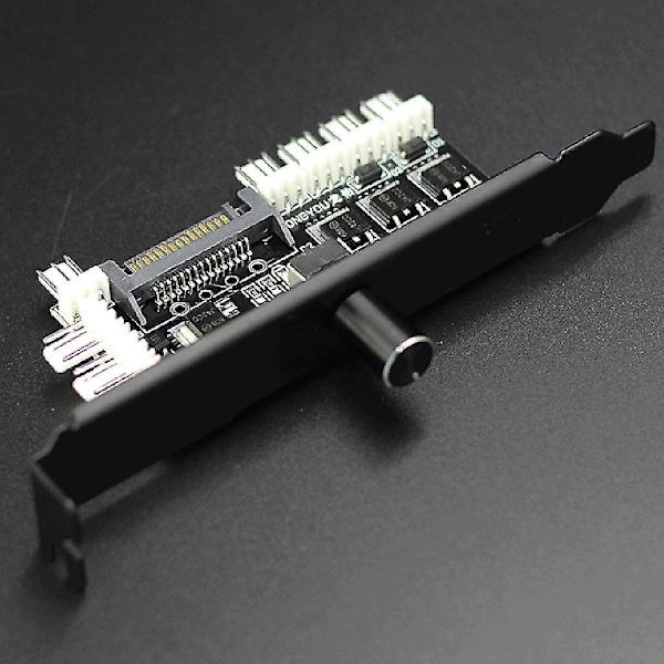 8-vejs PC-blæserhub Køleblæserhastighedsregulator PCI-bit SATA/molex 4-polet interface