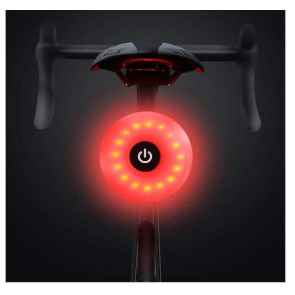 Polkupyörän takavalo, urheilullinen LED-takavalo USB ladattava, punainen korkean intensiteetin polkupyörän takavalo vedenpitävä, kypäräreppu led-lamppujen turvallisuusvaroitus