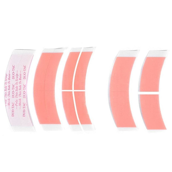 72 stk./parti Duo Tac Lace Paryk Sided Dobbelt Tape Slidset Hår A