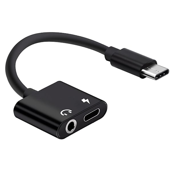 Usb Type C til 3,5 mm lydadapterkabel 2 i 1 Type-c til 3,5
