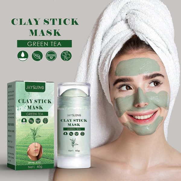 1-3x Grøn Te Maske Solid Rensemaske Mudder Maske Til Mænd Og Kvinder Fjernelse Af Hudorme 2pcs