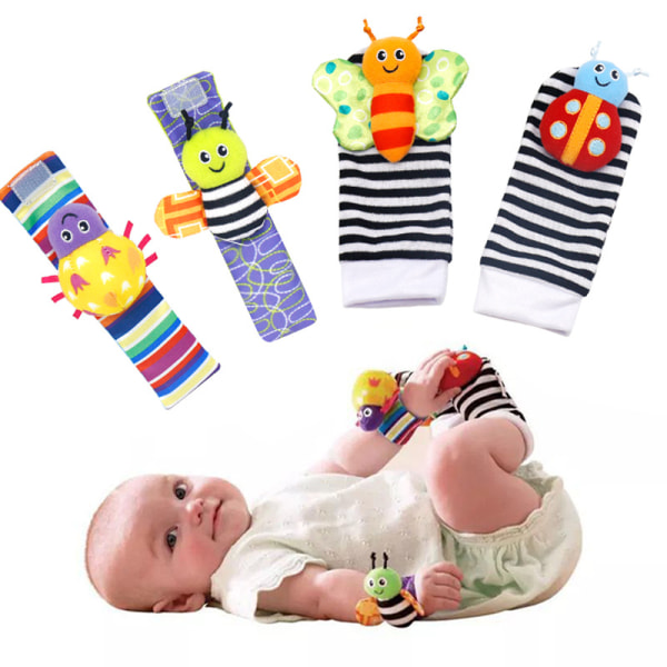 Baby gripende aktivitet Spedbarn rangle sokker Leker