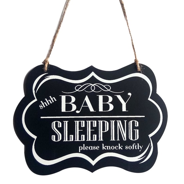 Dekorativt skilt Board Baby Shhh Sleeping Letters Plaque Pendant Notice