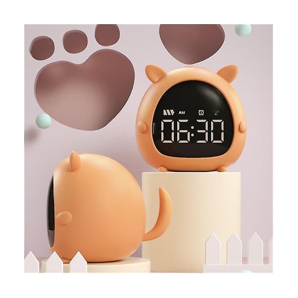 Student Alarm Clock Usb Lading Stemmestyring Desktop Digital Led Klokke Mini Elektronisk Barn A