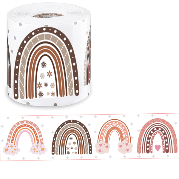 Regnbågsram för anslagstavla - Hållbart och flexibelt papper - Elegant dekoration Style-1