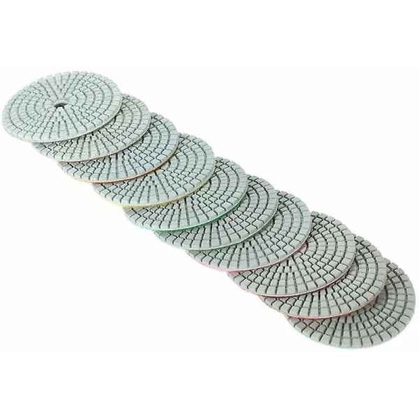 Diamant vådslibningsskive slibeskive, 3\", 10 stk.