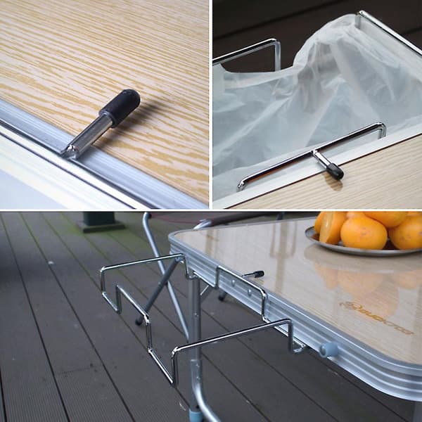 Søppelposeholder, utendørs søppelholder søppelstativ søppelbur