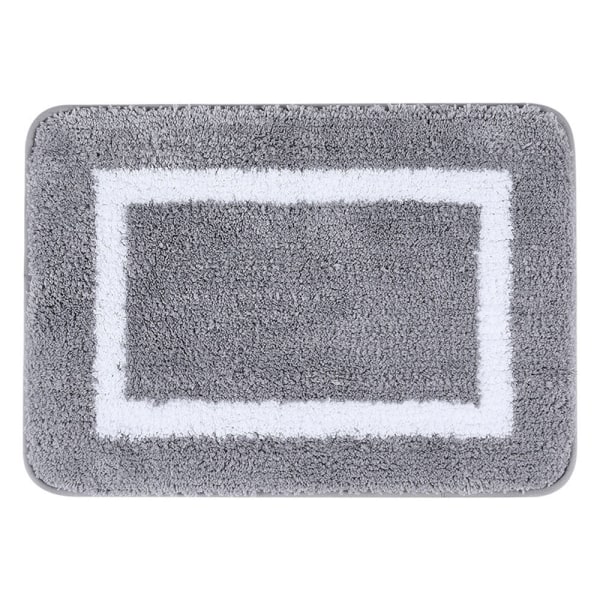 Framed Bathroom Floor Mat Absorbent Non-Slip Bathroom Door Mat Quick-Drying Absorbent Mat Bathroom Door Mat