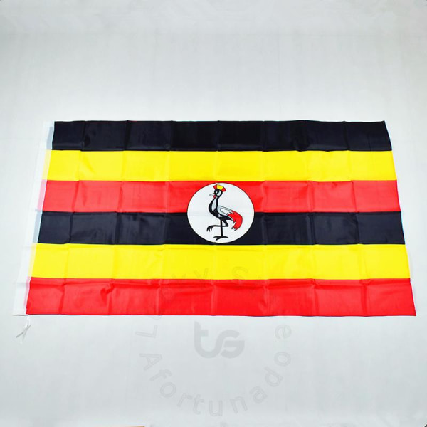 Uganda 90*150cm Flagga för Meet Parade Party Hängande Uganda