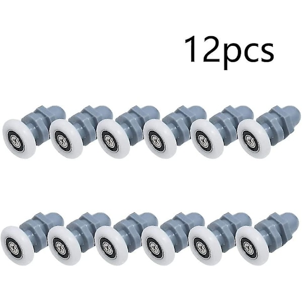Duschkabin reservdelar 12 stycken rullar för duschdörrar remskivor duschdörr 20 mm
