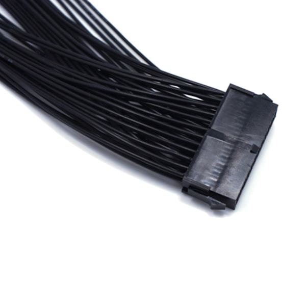 24-polig ATX 1 till 2 strömförsörjningsförlängningskabel 24p Psu strömportmultiplikator 24p