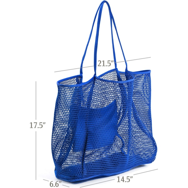 Mesh Beach Tote Dame Skulder Håndtaske