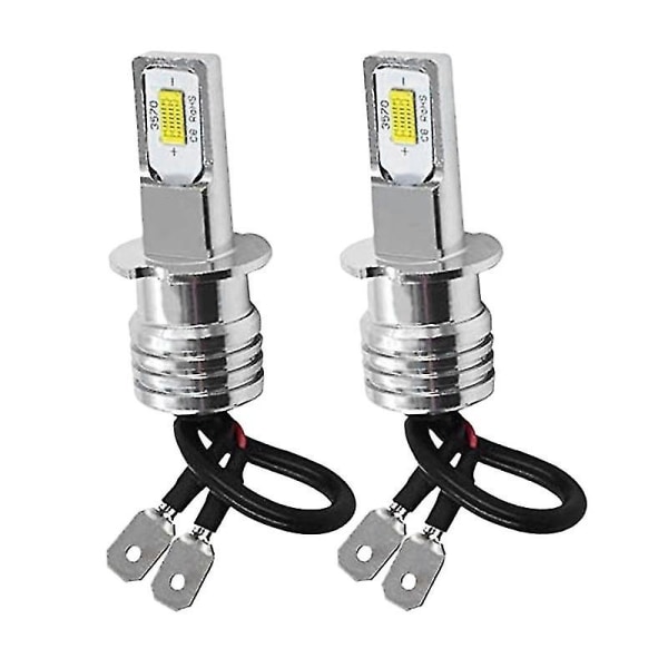 2x H3 Super Bright Led Headlight Fog Light Driving Lamp Bulb Kit 6000k White 100w