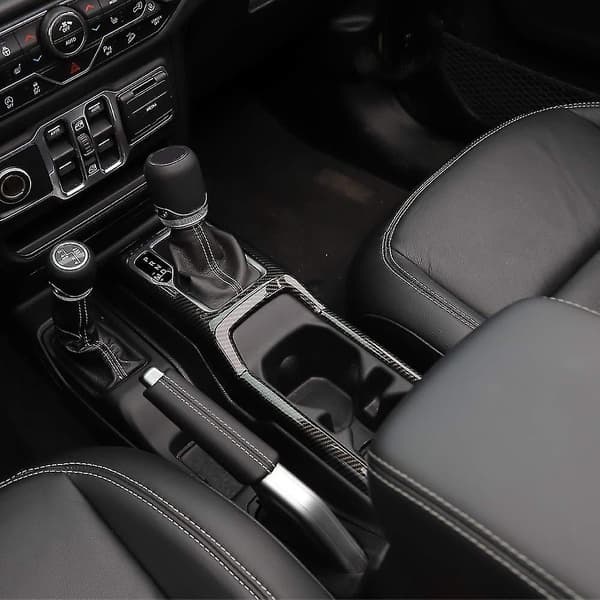 Ar Shift Panel Cover Frame Interiör Trim För 2018-2019 Jl Biltillbehör( Fiber)