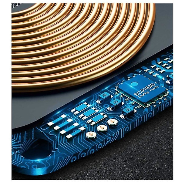 Trådløs Biloplader, Smart Induktion Hurtig Opladning, Mobiltelefonholder (sort)