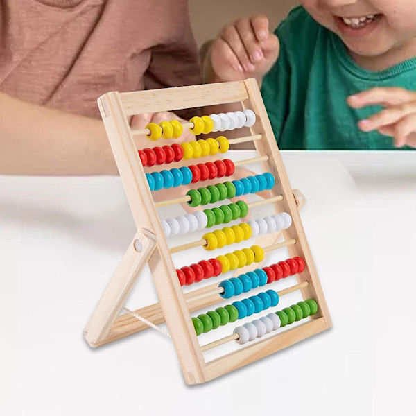 Træ Abacus, Lærende Tælleramme Legetøj Drenge