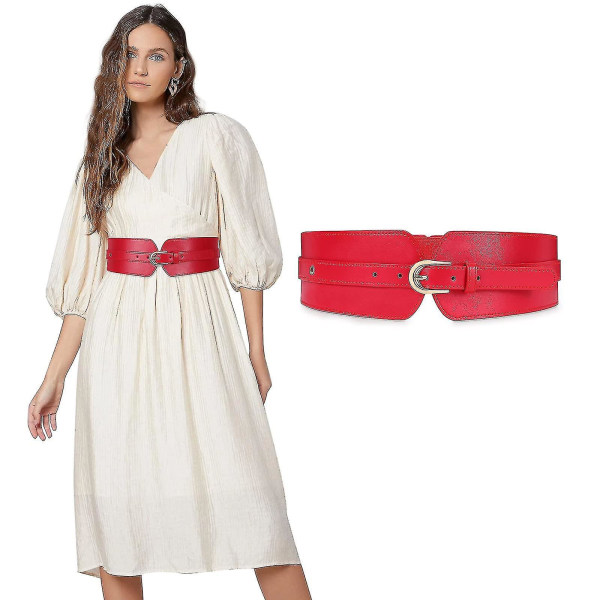 Kvinners bredt elastisk midjebelte til kjole Dame Stretch Cinch Belte For  Girlsred 98f1 | Fyndiq