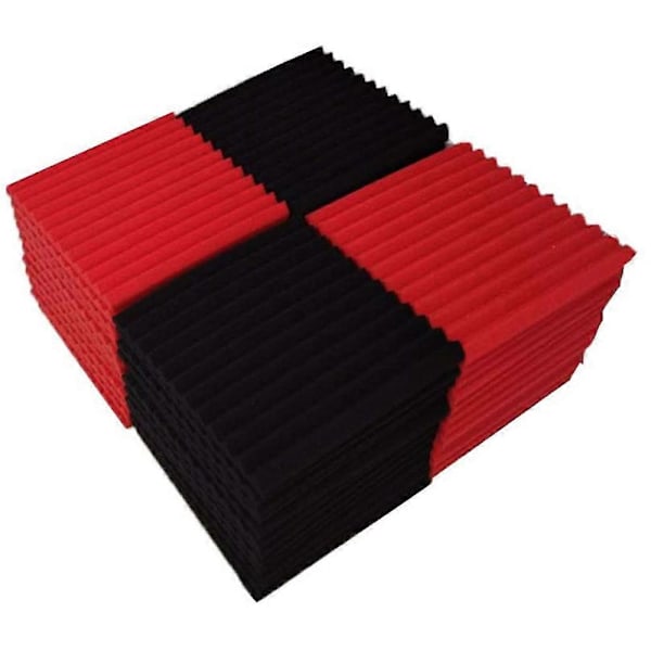 50 stk. Lydisoleringsplade Lydisolering Studiefoam, til Væg Lydisoleringsplade, til Hjemmestudie, 2,5X 30X 30cm