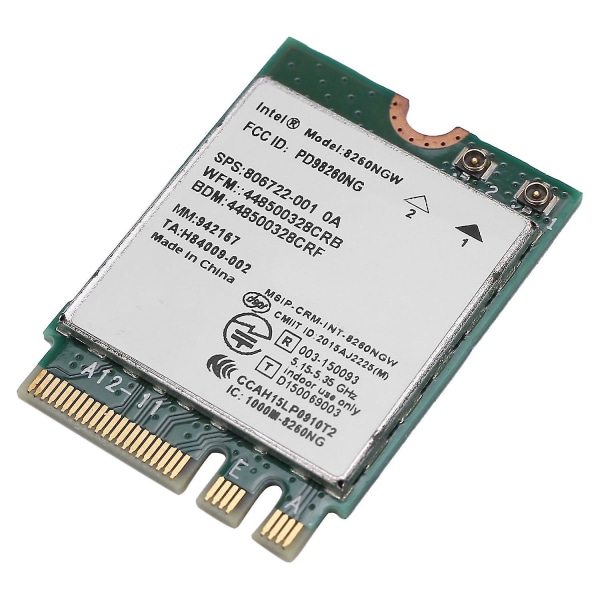 Ny Dual Band for Intel Wireless-ac 8260 8260ngw Ngff 2x2 Wifi 802.11ac 867mbps Wi-fi + Bluetooth 4