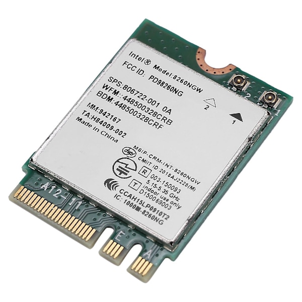 Uusi kaksoiskaista Intel Wireless-ac 8260 8260ngw Ngff 2x2 Wifi 802.11ac 867mbps Wi-fi + Bluetooth 4