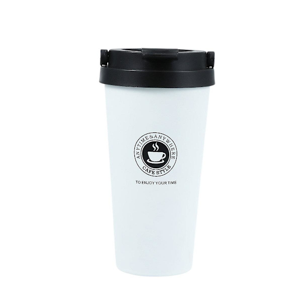 500 ml Kreativ Rostfritt Stål Mugg Dubbelväggig Kaffe Mugg V