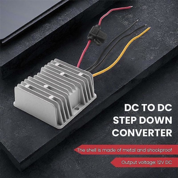 DC 36V/48V till 12V 20A Konverter Spänning DC Regulator Reducer Transformator Konverter Ström Med Säkring