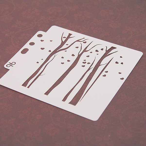 Tremaler, sjablonger, maling, scrapbooking, preging, stansing, album, håndverk, kort
