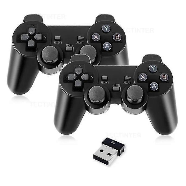 2 st 2,4 GHz Trådlös Gamepad Handkontroll För Spelkonsol Gd10 / M8 / G5 / G11 Pro Spelbox Videospels Konsol Kontroll [PB]