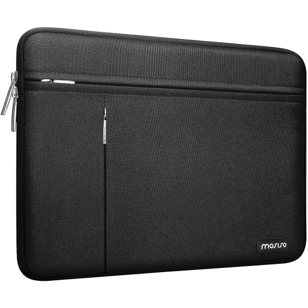 Sort laptop-sleeve kompatibel med Macbook Air/pro, 13-13,3 tommer notebook, kompatibel med Macbook Pro 14 tommer 2022 M1 Pro/max A2442, polyester