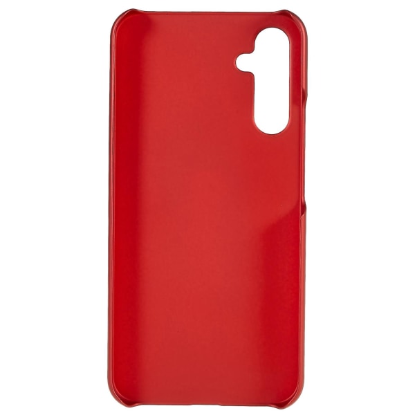 Til Samsung Galaxy A34 5g smartphone etui hård plast gummibelagt blank telefonbeskytter mobiltelefon cover Red