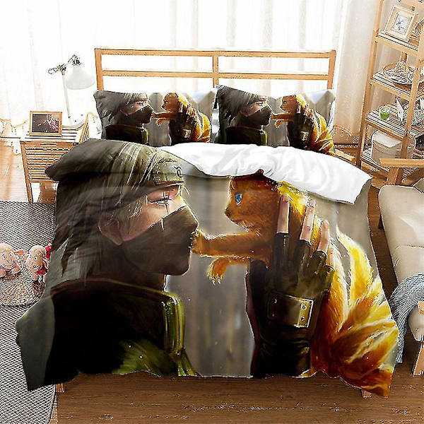 Naruto-serie Tredelt Dynetrekk Todelt Sett W B 140*200two-piecesuit