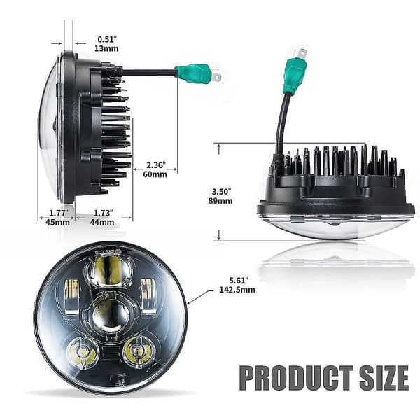 Led forlygte komplicerer Harley Davidson Motorcycle Nightster forlygte