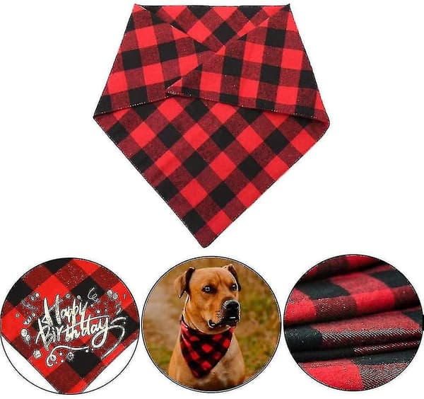 Triangulär hundbandana, 2 stycken hundtriangulär bandanabib