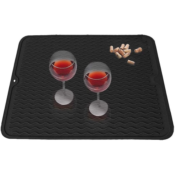 Silicone Drying Mat Dish Drainer Mat Heat Resistant Non-slip Tableware Trivet Mat Cup Kitc