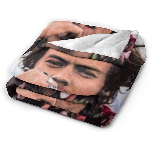 Harry Styles Ultra-mjuk mikrofleecefilt - Sängkläder hudvänlig bekväm flanellfleecefilt -X218