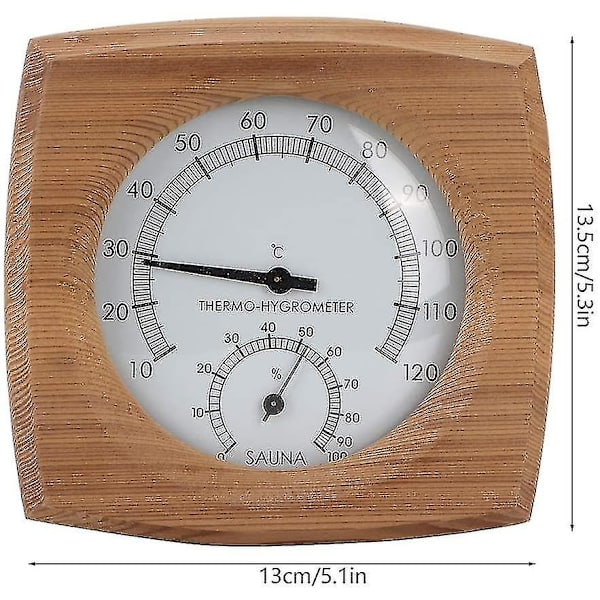 Saunatermometer och -hygrometer 2-i-1 för inomhusbruk