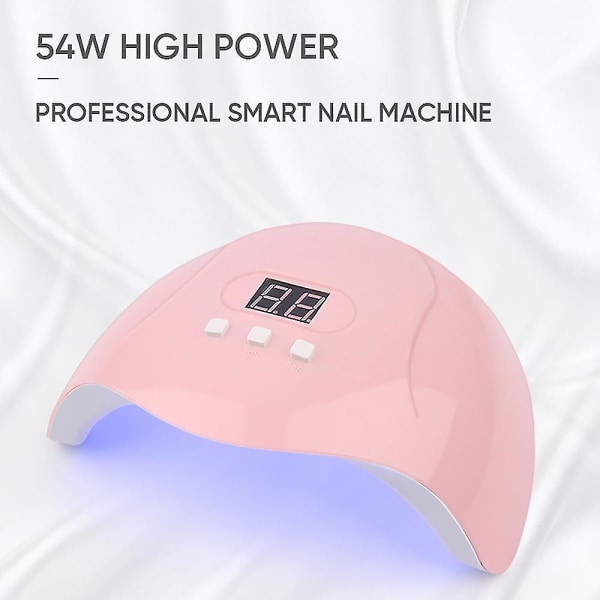 54w UV LED-lampe 18 stk. Neglelampe til hærdning af alle typer neglegeler Polish Nail Art-værktøj med 30s/