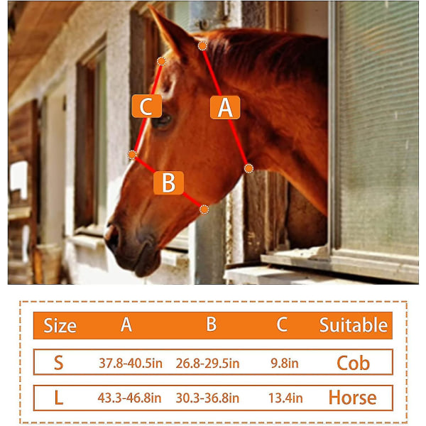 Hevoskärpäsnaamari Super Comfort -hevonenperhonaamio, jossa on korvien elastisuus Hevosperhonaamio UV-suojalla