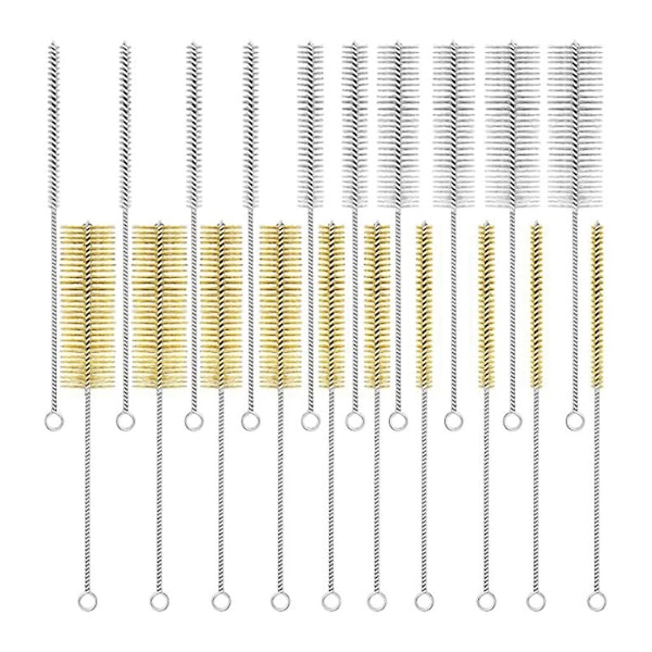 Drikkestrå-renser børste sett 5 størrelser 20-stykker 12\" rørrenser børster