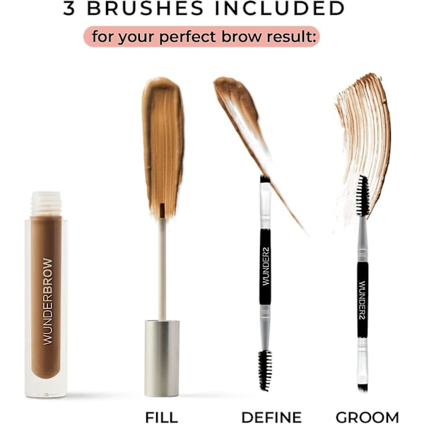 P.TWO.P Vanntett Øyenbrynsgel, Brunette, Vegansk og Cruelty-Free