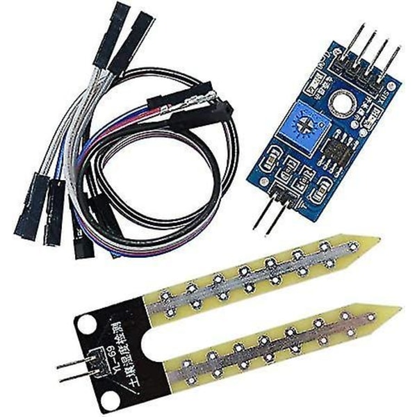 5 stk Jordhygrometer fugtighedsdetektering Vandsensormodul Yl-69 sensor og Hc-38 modul til Arduino