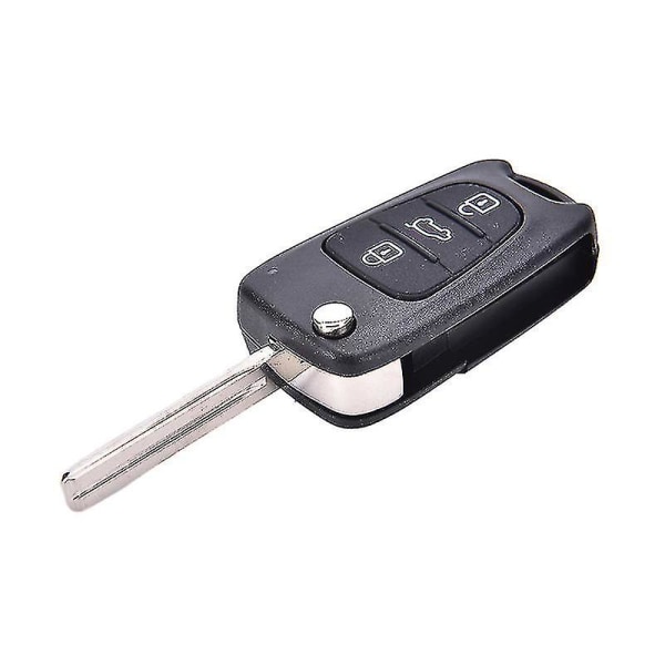 Ekstern sammenleggbar nøkkelskallveske 3 knapper Fob for Hyundai I20 I30 Ix35 I35 Ukuttet