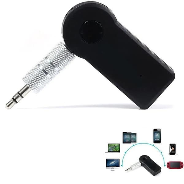 Bluetooth-mottaker Universal Aux-adapter for biler 3,5 mm kontakt med håndfri samtale 2,4 GHz