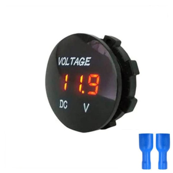 DC 5v-48v Digital spenningsmåler Bil Motorsykkel Voltmeter Spenningstester For Bil Motorsykkel ATV Båt 12v 24v 36v Vanntett