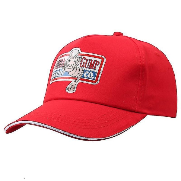 Forrest Bubba Gump Cosplay Kostym Röd Baseballkeps Vuxen Unisex Sport