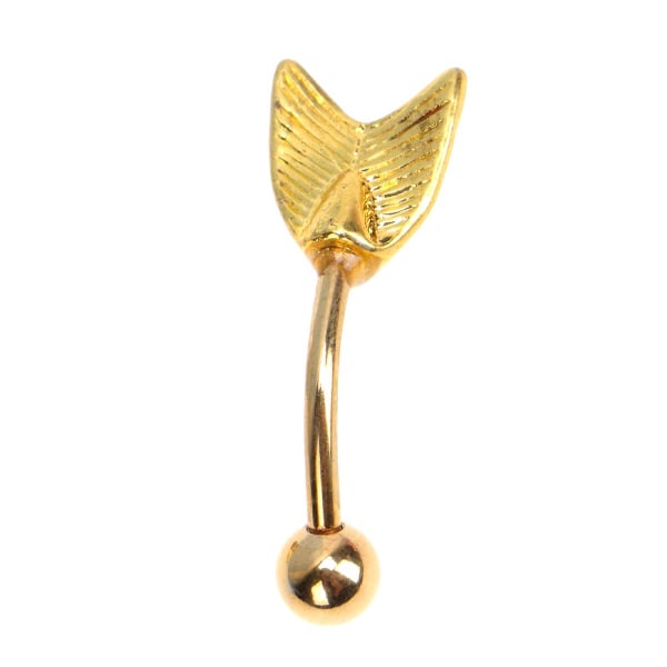 2 stk. Navlepiercing i Rustfrit Stål Navlepiercing Spænde Diamant Navlepiercing (stil 3)